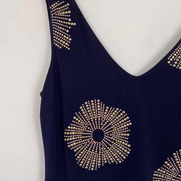 Joseph Ribkoff Studded Dress in Midnight Blue 10 - Picture 4 of 8